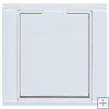 Z�suvka design ABB Time b�l�/b�l� s r�me�kem