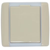 Z�suvka design ABB Element slon.kost/ledov� b�l� s r�me�kem
