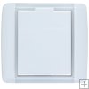 Z�suvka design ABB Element b�l�/ledov� b�l� s r�me�kem