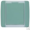 Z�suvka design ABB Element ag�ve/ledov� b�l� s r�me�kem